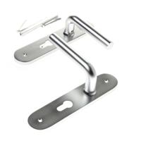 Deurkrukgarn.alum.L-model F1 afgerond PC55 - thumbnail