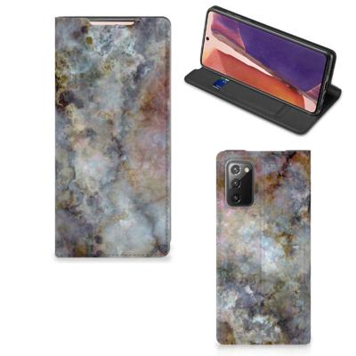 Samsung Galaxy Note20 | Standcase | Marmer Grijs