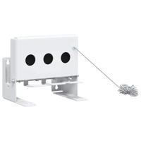 VidaXL Biathlon knockdown doel wit 18 x 14,5 x 16 cm staal - thumbnail