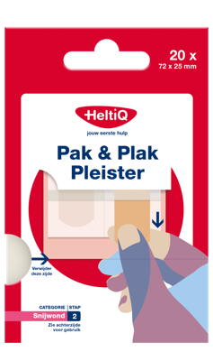 HeltiQ Pak & Plak Pleister Textiel