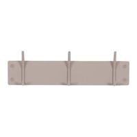Kapstok Fusion 3 haken Silky Taupe - thumbnail