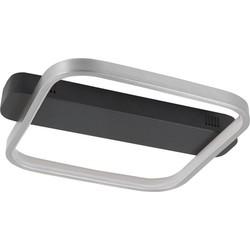 Highlight Plafondlamp Ascona L 36 B 30 cm mat chroom-zwart Highlight Plafondlamp Ascona L 36 B 30 cm mat chroom-zwart