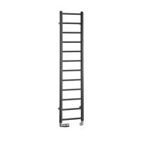 Handdoekradiator Sapho Dina Recht 30x138 cm Antraciet Sapho - thumbnail