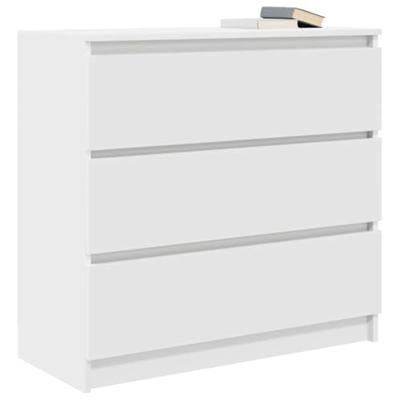 Dressoir 80x35x76 cm spaanplaat wit