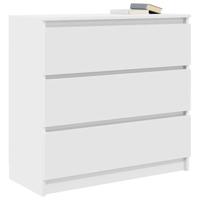 Dressoir 80x35x76 cm spaanplaat wit - thumbnail