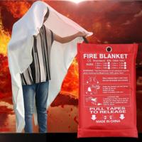 Emergency Survival Fire deken Shelter veiligheid beschermer blussers tent grootte: 1.8 × 1.8 m - thumbnail