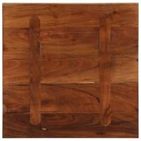 Tafelblad vierkant 60x60x3,8 cm massief gerecycled hout - thumbnail