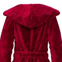 Vossen Vossen dames badjas Palermo burgundy S - thumbnail