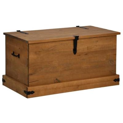 Opbergkist HALDEN 91x48x47 cm massief grenenhout Opbergkist HALDEN 91x48x47 cm massief grenenhout