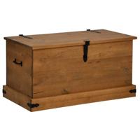 Opbergkist HALDEN 91x48x47 cm massief grenenhout - thumbnail