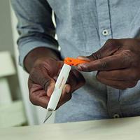Precisiemes fiskars medium duty 12 mesbladen wit - thumbnail