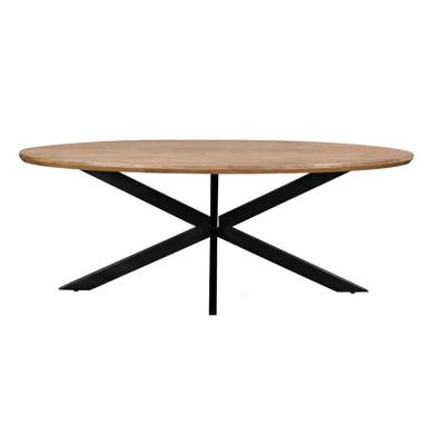 Livingfurn Ovale Eettafel 'Jesper' Mangohout, 210 x 110cm Livingfurn Ovale Eettafel 'Jesper' Mangohout, 210 x 110cm