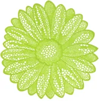 Unique Living placemat flower 38cm lime - thumbnail