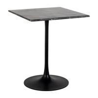 Richmond Bistrotafel 'Carlten' Marmer, 65 x 65cm, kleur Zwart - thumbnail
