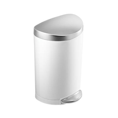 Simplehuman Afvalemmer Half Rond 10 liter (wit)