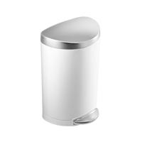 Simplehuman Afvalemmer Half Rond 10 liter (wit) - thumbnail
