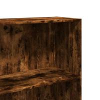Boekenkast 60x30x189 cm bewerkt hout gerookt eikenkleurig - thumbnail