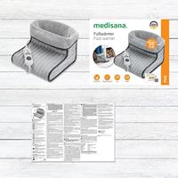Medisana voetenwarmer - Ultrasoft - 6 temperatuurniveaus - timer - wasbaar - oeko-tex gecertificeerd - verwarmt en verlicht - thumbnail
