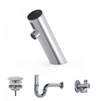 Elektronische Fonteinkraanset Tres Tempo Base Schuine Kraan Chroom - thumbnail