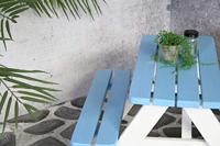 Mickey kinderpicknicktafel blauw/wit - thumbnail