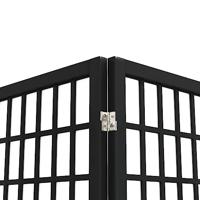 Kamerscherm inklapbaar 6 panelen Japanse stijl 240x170 cm zwart - thumbnail