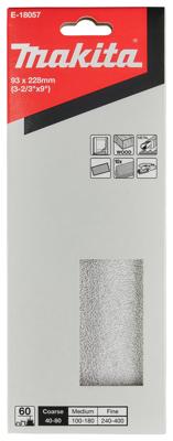 Makita Accessoires Schuurvel 93x230 K60 White - E-18057 Makita Accessoires Schuurvel 93x230 K60 White - E-18057
