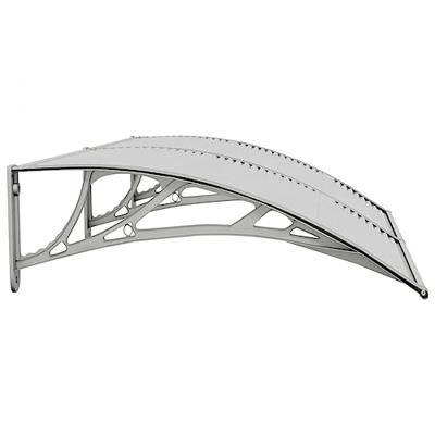 VidaXL Deurluifel 150x75 cm polycarbonaat grijs