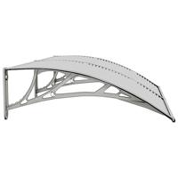 Deurluifel 150x80 cm polycarbonaat grijs - thumbnail