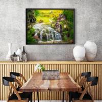 A Log Cabin by the Magic Creek Puzzel 1000 Stukjes - thumbnail