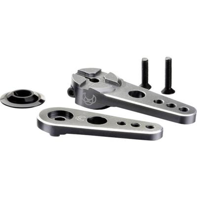 Aluminium servo hevel 3-in-1, 40/43mm, Futaba (25T) - Gun Metal