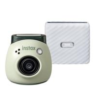 Fujifilm INSTAX PAL digital camera, Pistachio Green + printer Link WIDE, Ash White - thumbnail