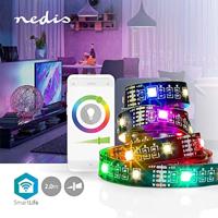 SmartLife Gekleurde LED-strip | Bluetooth | RGB / Warm Wit | 2000 mm | IP20 | RGB + 2700 K | 380 lm - thumbnail