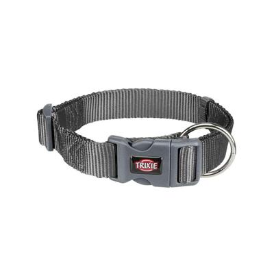 TRIXIE HALSBAND HOND PREMIUM GRAFIET GRIJS 40-65X2,5 CM