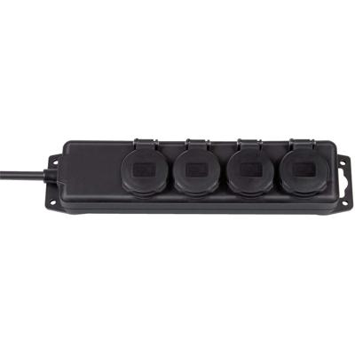 Brennenstuhl Stopcontactverdeler | IP44 | 4-voudig | zwart | 2m | H07RN-F 3G1,5 FR - 1159964 Brennenstuhl Stopcontactverdeler | IP44 | 4-voudig | zwart | 2m | H07RN-F 3G1,5 FR - 1159964