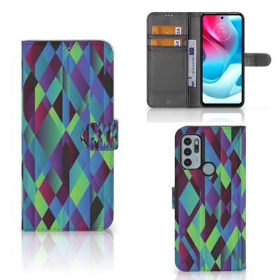 Motorola Moto G60s | Book Case | Abstract Green Blue