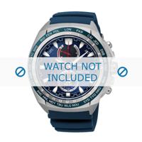 Horlogeband Seiko V195-0AB0 / SSC489P1 / R034011J0 Rubber Blauw 22mm - thumbnail
