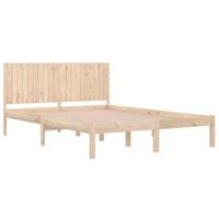 Bedframe zonder matras massief grenenhout 200x200 cm - thumbnail