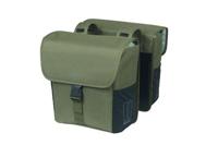 Dubbele fietstas Basil GO 32 liter - 14 x 27 x 31 cm - donkergroen - thumbnail