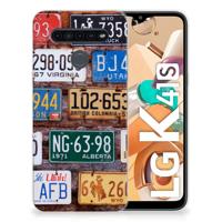 LG K41s Siliconen Hoesje met foto Kentekenplaten - thumbnail