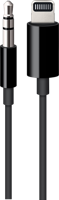 Lightning naar 3.5mm koptelefoonaansluiting kabel (1.2m) Zwart - thumbnail