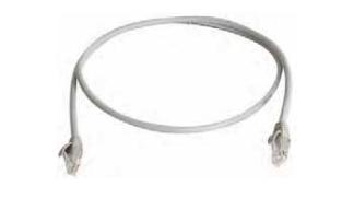 Telegärtner 100008896 RJ45 Netwerkkabel, patchkabel CAT 6 U/UTP 7.50 m Grijs Vlambestendig, Halogeenvrij 1 stuk(s)