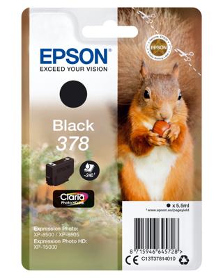 Epson 378 5.5ml 240pagina's Zwart inktcartridge - [C13T37814020]