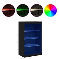 Dressoir Zwart Eiken 60.5 x 37 x 100 cm Bewerkt hout - thumbnail