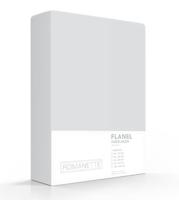Romanette Romanette flanel hoeslaken Zilver 80x200 - thumbnail