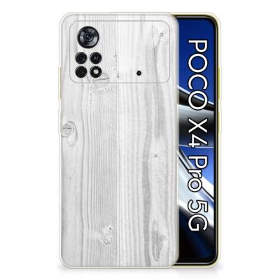 Xiaomi Poco X4 Pro 5G | Bumper Hoesje | White Wood Xiaomi Poco X4 Pro 5G | Bumper Hoesje | White Wood