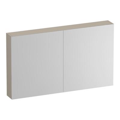 Brauer Impress Spiegelkast 120 cm - zonder Verlichting - Met 2 Dubbelzijdige Spiegeldeuren - Mat Beige