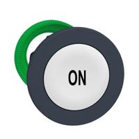 Schneider Electric ZB5FA141 ZB5FA141 Plat, Terugstelbaar (Ø) 30.5 mm ON Donkergrijs, Wit 1 stuk(s) - thumbnail