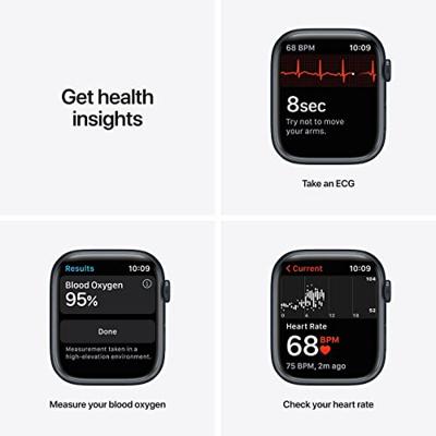 Refurbished Apple Watch Series 7 45 mm Wit Gebruikt