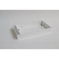 INK Fonteinframe Jazz XS Staal Met Handdoekhouder Links Glans Wit 36x20x5 cm - thumbnail