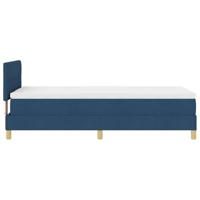 Boxspringbed met matras met matras Blauw 80 x 200 cm Stof - thumbnail